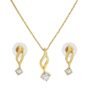 American Diamond Pendant Set With Chain For Girls and Women