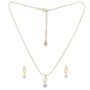 American Diamond Pendant Set With Chain For Girls and Women - Image 4